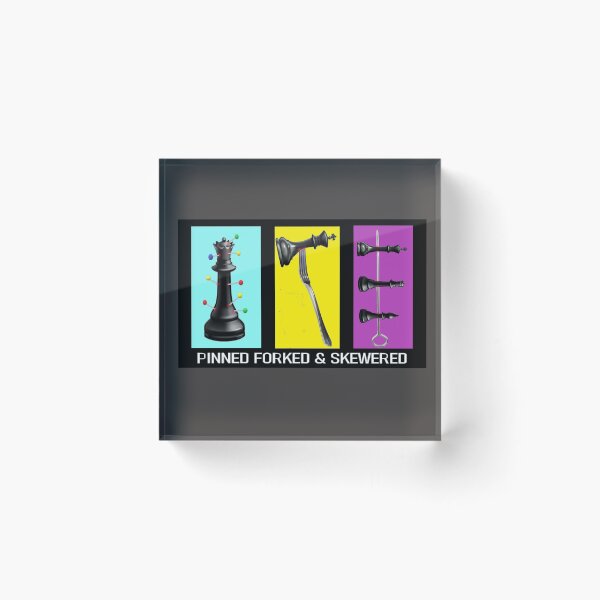 Item preview, CHESS PINNED FORKED & SKEWERED designed and sold by onemoormove.