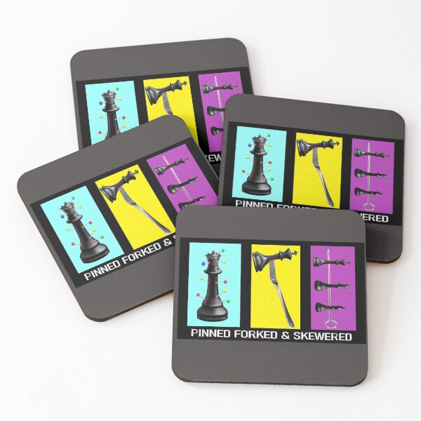 Item preview, CHESS PINNED FORKED & SKEWERED designed and sold by onemoormove.