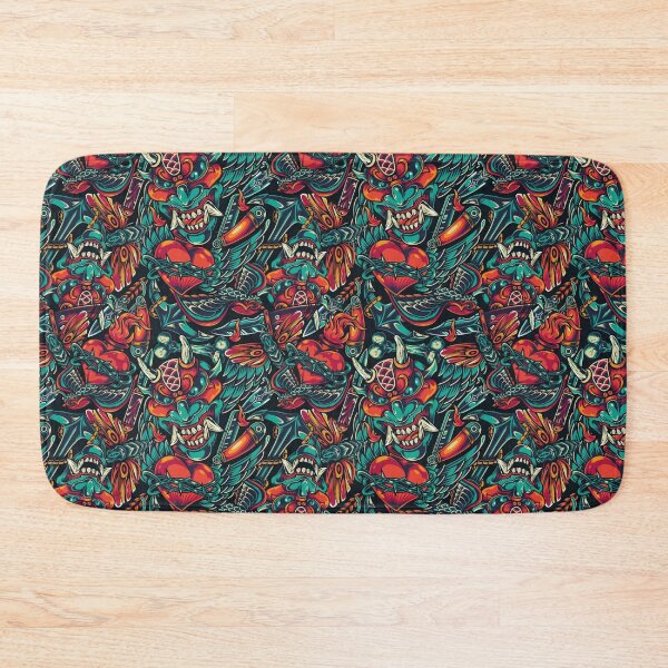 Item preview, Seamless oni mask pattern awesome.. designed and sold by Arramavis.