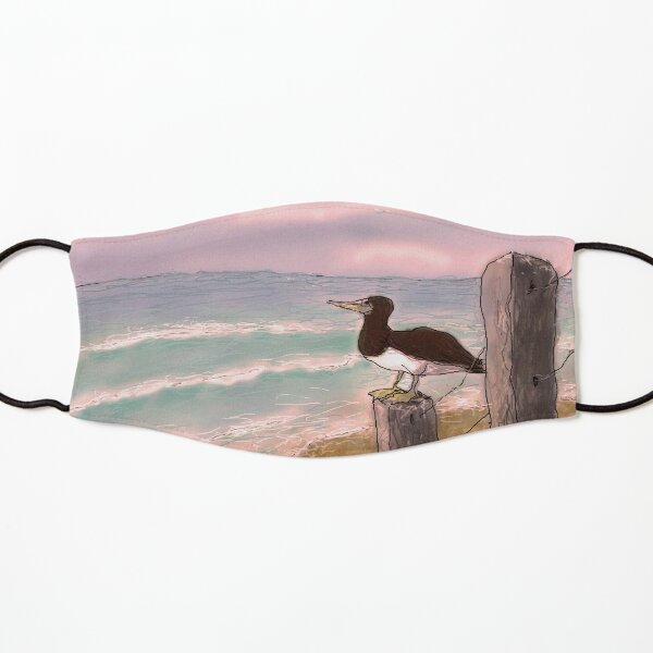 Booby bird - sunset Kids Mask