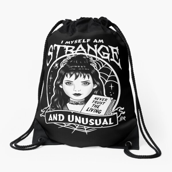 Lydia Deetz Strange and Unusual Drawstring Bag