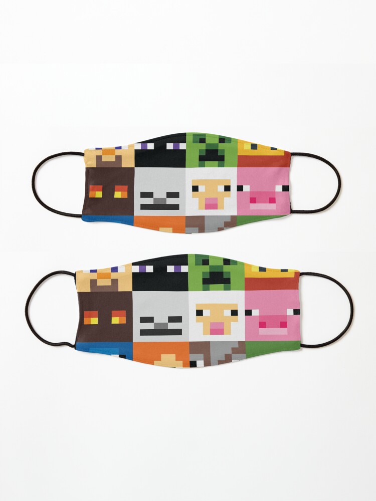 Alternate view of Face Minecraft Mask