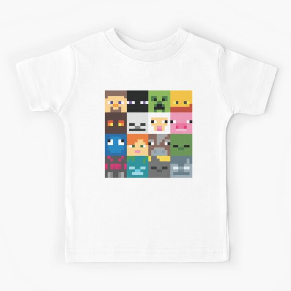 Face Minecraft Kids T-Shirt