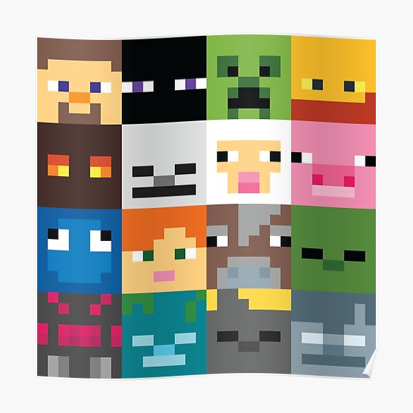 Visage Minecraft Poster