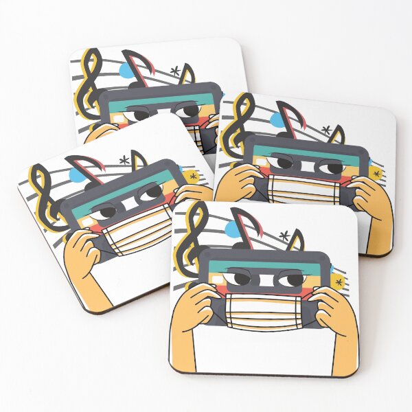 Item preview, Face mask cassette retro music designed and sold by Zefix.
