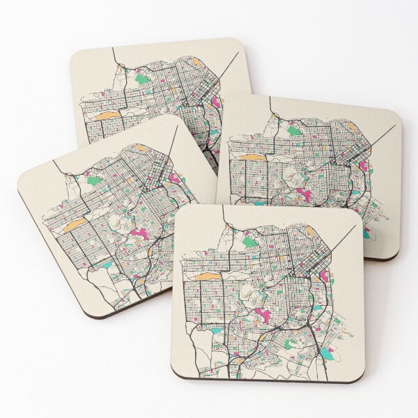 Item preview, San Francisco, California Street Map designed and sold by A Deniz Akerman.
