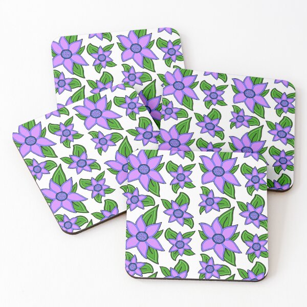Item preview, Purple and Pink Flower Floral Pattern designed and sold by Harriet Linton.