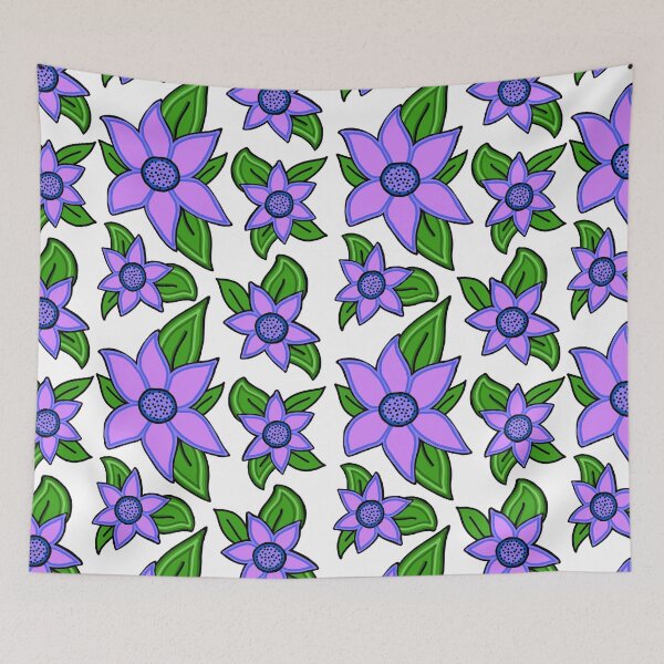 Item preview, Purple and Pink Flower Floral Pattern designed and sold by Harriet Linton.