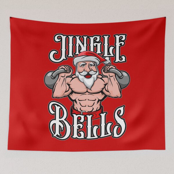 Item preview, Kettlebell Christmas Jingle Bells Santa Gym Lifting Workout designed and sold by GrandeDuc.