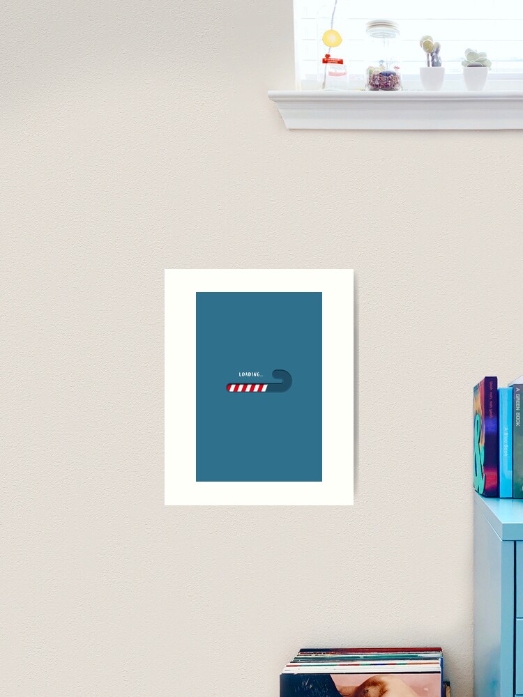 Thumbnail 2 of 3, Art Print, Christmas Candy Cane Loading Bar designed and sold by Doozal.