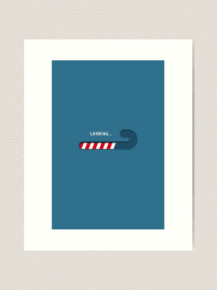 Thumbnail 1 of 3, Art Print, Christmas Candy Cane Loading Bar designed and sold by Doozal.