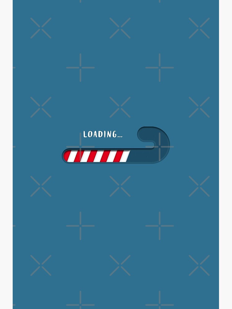 Thumbnail 3 of 3, Art Print, Christmas Candy Cane Loading Bar designed and sold by Doozal.
