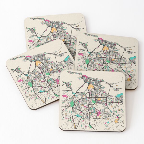 Item preview, San Juan, Puerto Rico Street Map designed and sold by A Deniz Akerman.