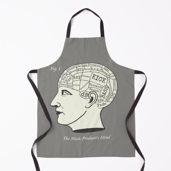 Item preview, The Music Producer's Mind Phrenology designed and sold by WibbleDesign.
