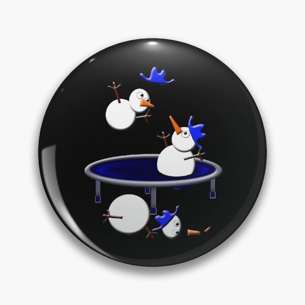 Item preview, trampolining snowmen designed and sold by gruntpig.
