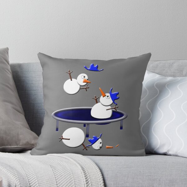 Item preview, trampolining snowmen designed and sold by gruntpig.