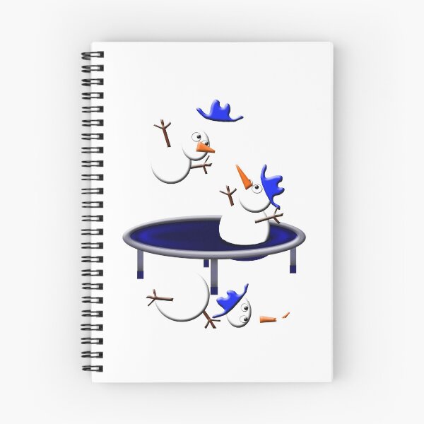 Item preview, trampolining snowmen designed and sold by gruntpig.