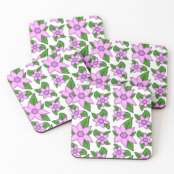 Item preview, Pink and Lilac Flower Floral Pattern designed and sold by Harriet Linton.