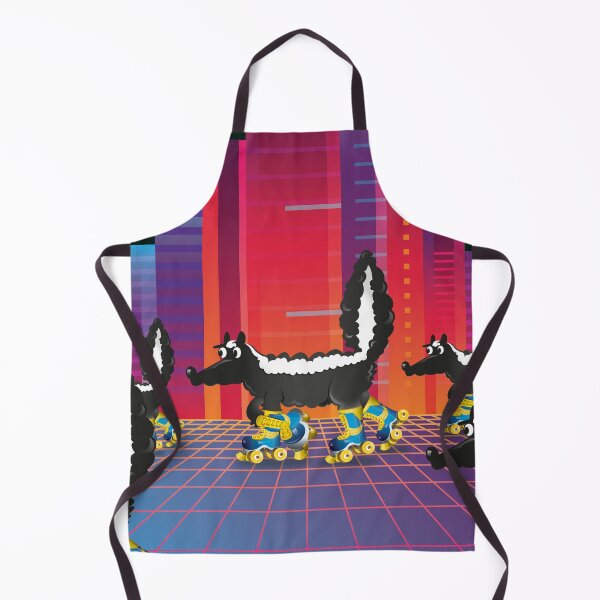 Item preview, Vaporwave Aesthetic Rolling skating disco skunk from the 80's - Eighties flashback - Dancing funny animal. designed and sold by Webstudio  2Amigos.