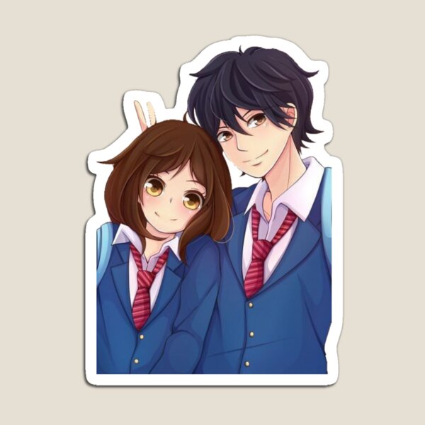 Futaba & Kou ( Ao Haru Ride ) Blue Spring Ride Sticker by babydollmerch