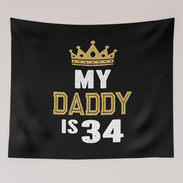 Item preview, My Daddy is 34 Years Old 34th Dad's Birthday Gift For Him graphic designed and sold by Grabitees.