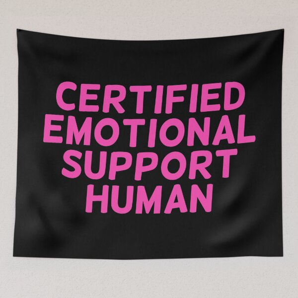 Item preview, Certified Emotional Support Human Pink – Professional Kindness Caring Love designed and sold by The Green Corner.