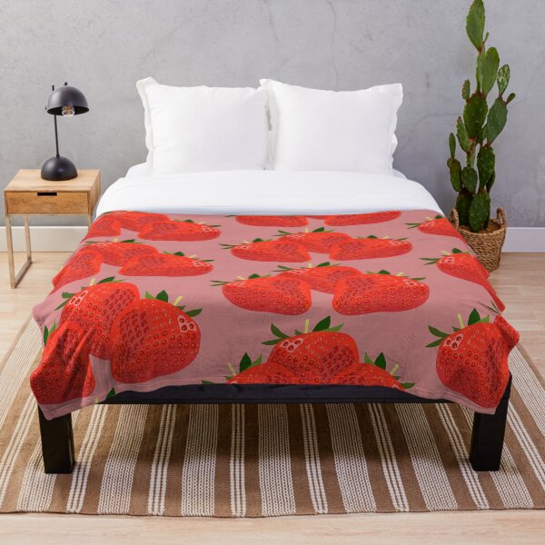 Item preview, Sweet red, organic strawberries with green leaves designed and sold by ErinFCampbell.