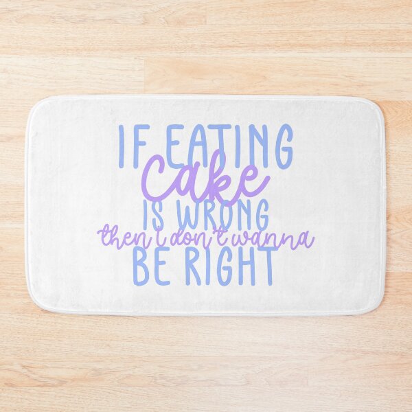 Item preview, Eat The Cake Fan Quote Blue Purple designed and sold by Sunny Collections.