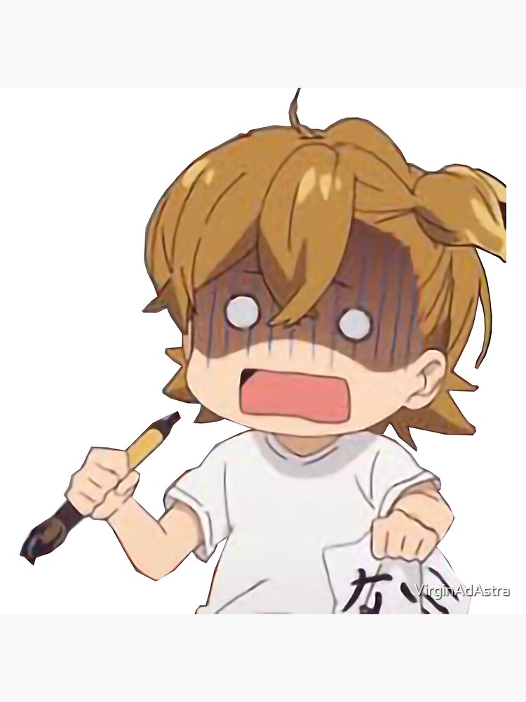 Barakamon Anime Naru Kotoishi Meme Face - Barakamon - Sticker