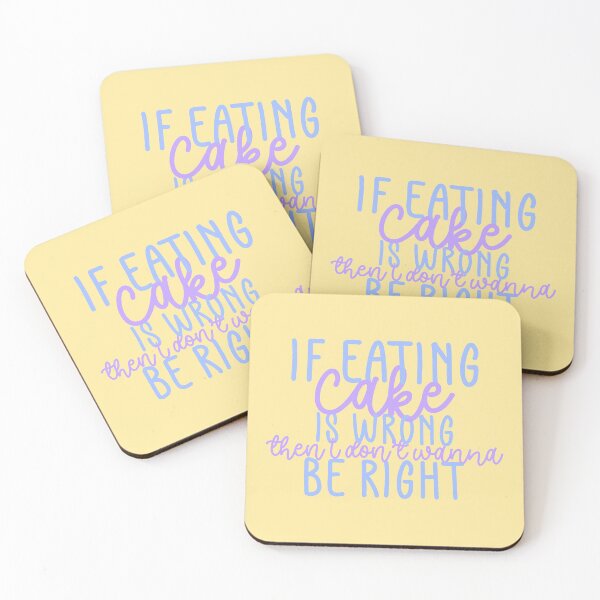 Item preview, Eat The Cake Fan Quote Blue Purple Yellow Pack designed and sold by Sunny Collections.