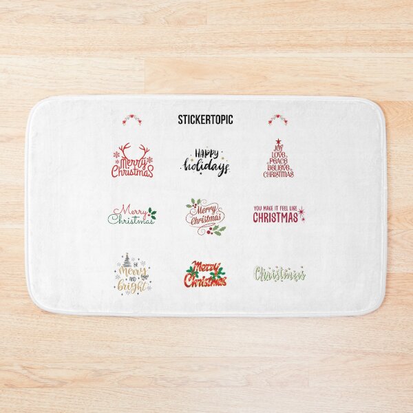 Item preview, Merry Christmas Illustrations Quotes Pack designed and sold by stickertopic.