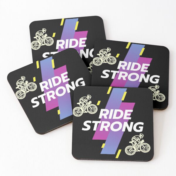 Item preview, Ride Strong Pedal Hard Conquer the Road Pedal Forward designed and sold by Red-ElYoubi.