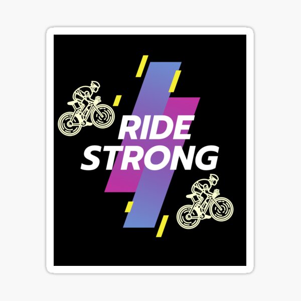 Item preview, Ride Strong Pedal Hard Conquer the Road Pedal Forward designed and sold by Red-ElYoubi.