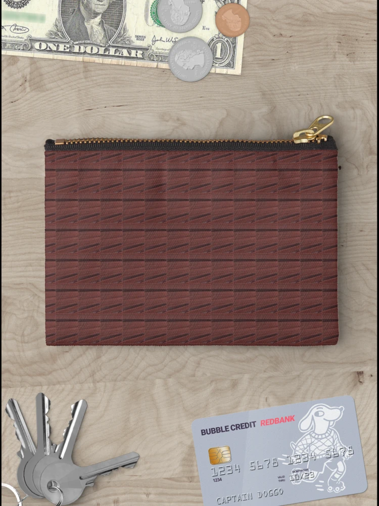 Thumbnail 3 of 4, Zipper Pouch, CHOCOLATE ROSA RUFF CUT designed and sold by SK8N.