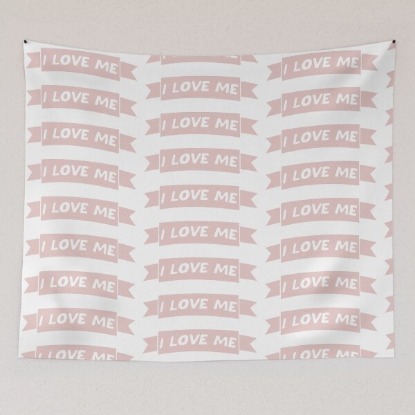 Item preview, I LOVE ME banner designed and sold by ManyaMalhotra.