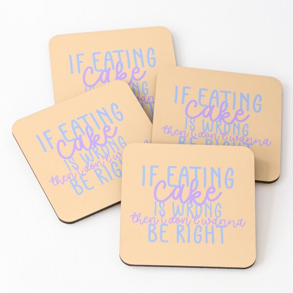 Item preview, Eat The Cake Fan Quote Blue Purple Orange Pack designed and sold by Sunny Collections.