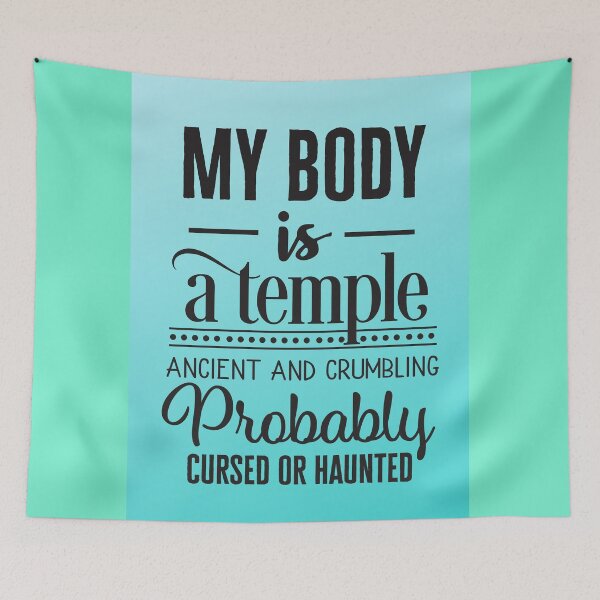 Item preview, My body is a temple ancient and crumbling designed and sold by Delicarte.