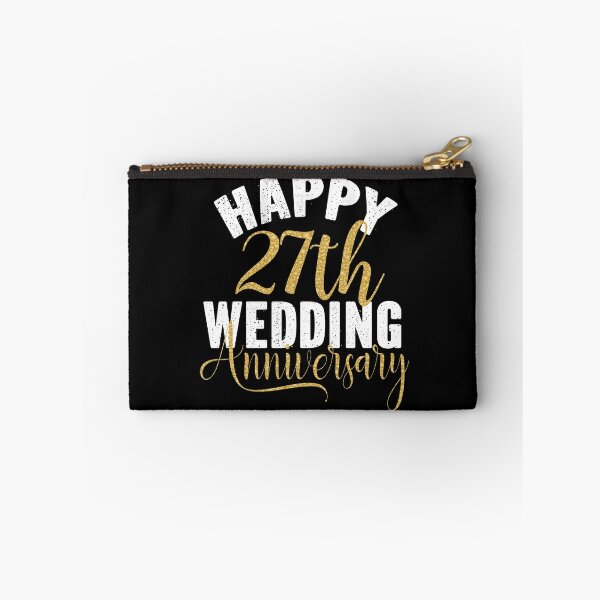 Item preview, Happy 27th Wedding Anniversary Matching Gift For Couples design designed and sold by Grabitees.