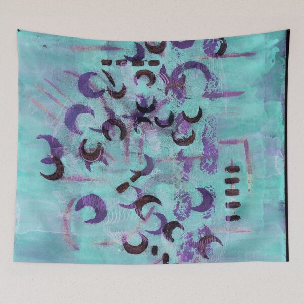 Item preview, aquamarine abstract designed and sold by Terkapio.