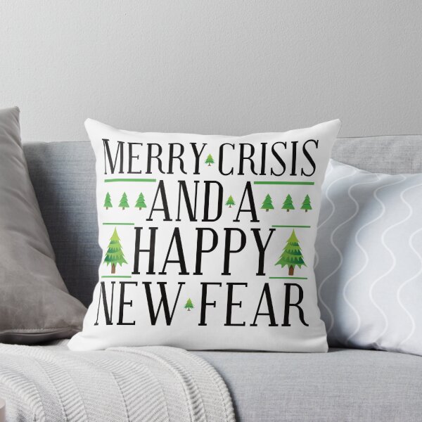 Item preview, merry crisis and a happy new fear designed and sold by Artsy Aura ⭐⭐⭐⭐⭐  .