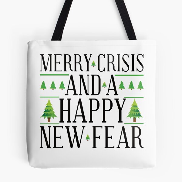 Item preview, merry crisis and a happy new fear designed and sold by Artsy Aura ⭐⭐⭐⭐⭐  .