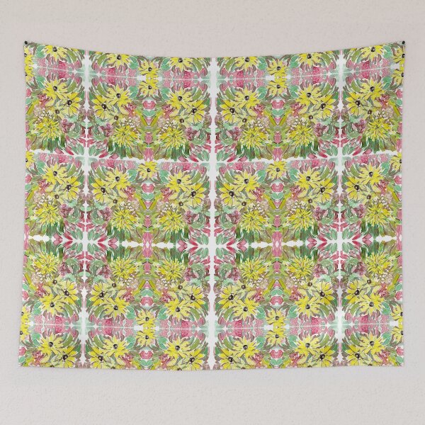Item preview, Traditional floral mosaic pattren design designed and sold by EarthyPlanty.