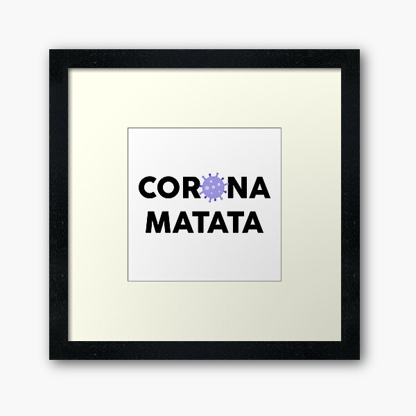 Vista previa del artículo con la obra «Corona matata - corona matata Duisburg», diseñado y vendido por GoldenDov.