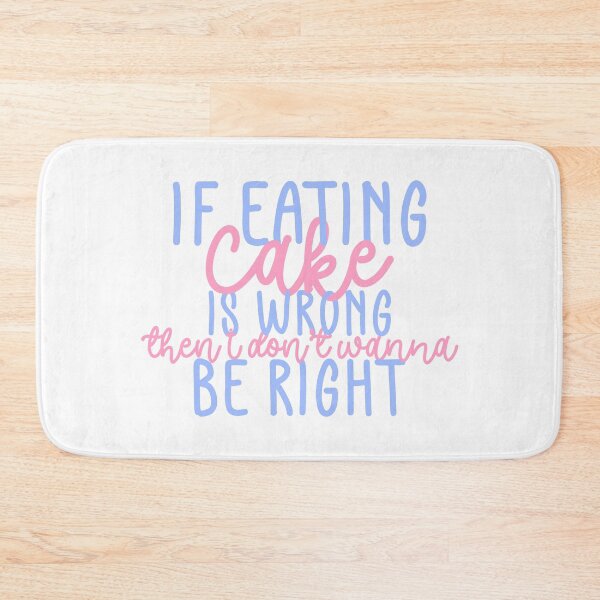 Item preview, Eat The Cake Fan Quote Blue Pink designed and sold by Sunny Collections.