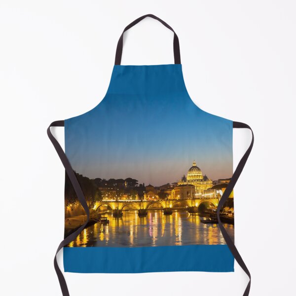 Item preview, Sunset on Tiber river bridge with Vatican City - Rome, Italy designed and sold by Paolo Modena Photography - Fine Italian Art.