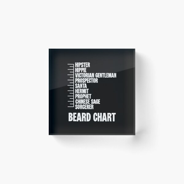 Item preview, Beard Chart designed and sold by Good-Looking Corpse.