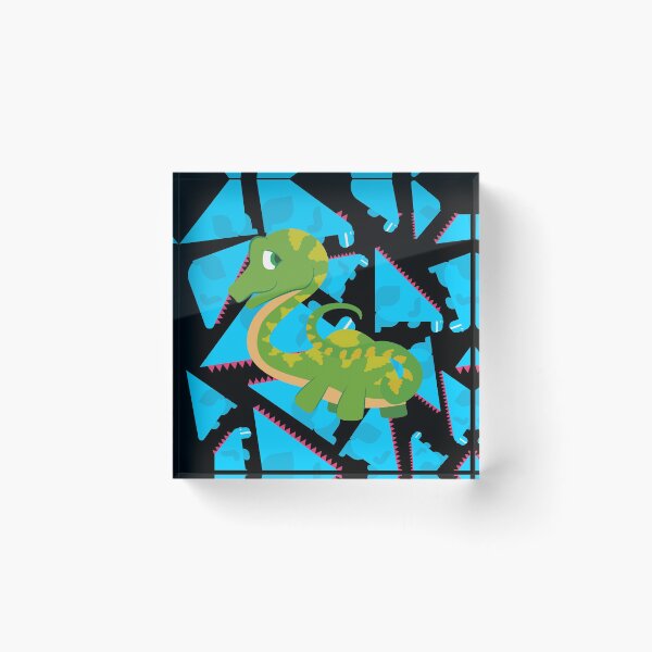 Item preview, Friendly Dinosaurs pattern green black designed and sold by kyds.