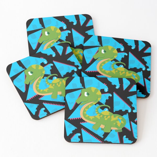 Item preview, Friendly Dinosaurs pattern green black designed and sold by kyds.