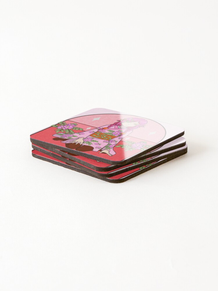 Thumbnail 4 of 5, Coasters (Set of 4), Dryad Rosa Rugosa designed and sold by Letzfor.