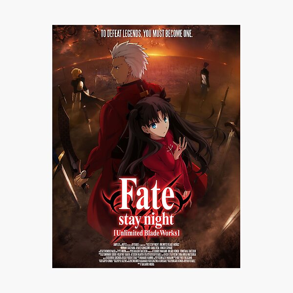 Fate Stay Night Art Photographic Print By Neorca1 Redbubble